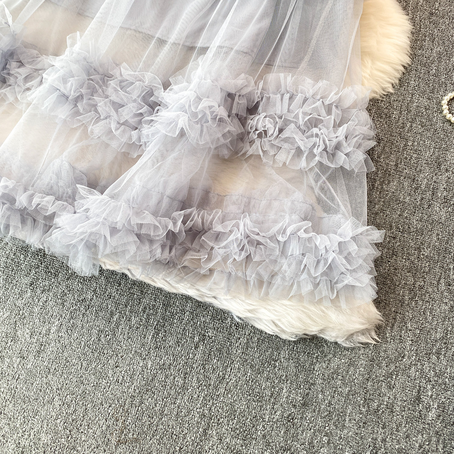 Fairy Romantic Style High-Waisted Ruffle Skirt For Women Sweet And Youthful Slimming Cake Skirt For Summer_ecoleips.com