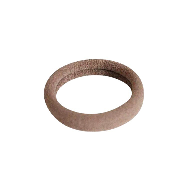 Alto elástico grueso banda de pelo sin costuras cuerda de pelo lazo femenino banda de goma coreano simple tocado accesorios para el cabello cuerda de pelo cubierta de cuero