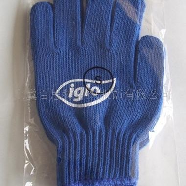 源头工厂爆款男士高弹涤棉单面点塑防滑热转移印促销礼品劳保手套