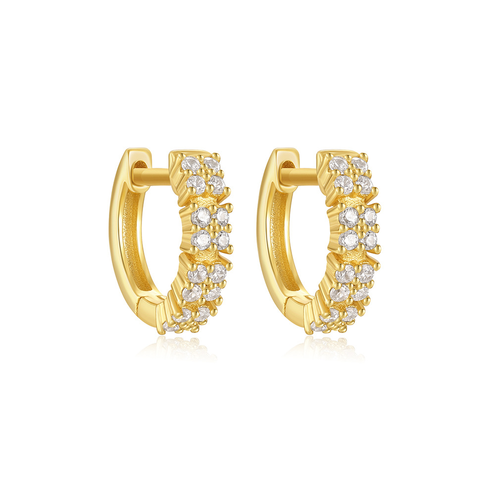5g Weight 925 Sterling Silver Ear Needle Material Zircon Inlay Material Earrings Classification 1 Pair Quantity Holiday, Banquet, Daily Occasion 925 Sterling Silver Material Geometric Pattern Women's Gender Plating Design Simple Style Style 1 Pair 925 Sterling Silver Zircon Geometric Earrings 14
