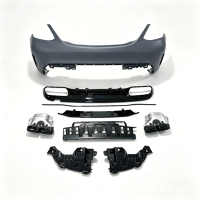 C-Class modified to C63 body kit, W205: Big Surrounded - c63-rear-bumper-rear-lip-and-exhaust-tip