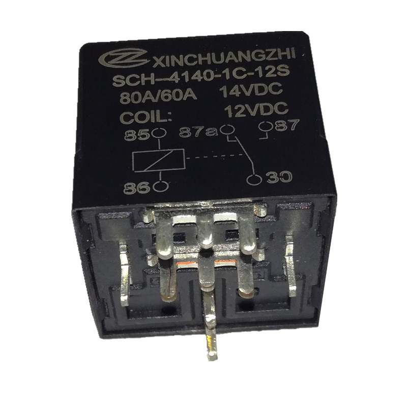 信创智原厂4140继电器SCH-4140-1C-12S 12v80A汽车继电器一组转换