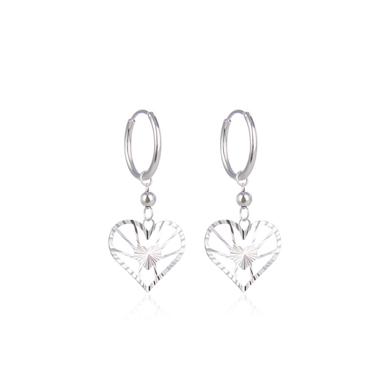 Pendientes personalizados estilo fresco estilo japonés y coreano s925 plata coche flor pendientes transfronterizos accesorios creativos en forma de corazón pendientes para mujeres