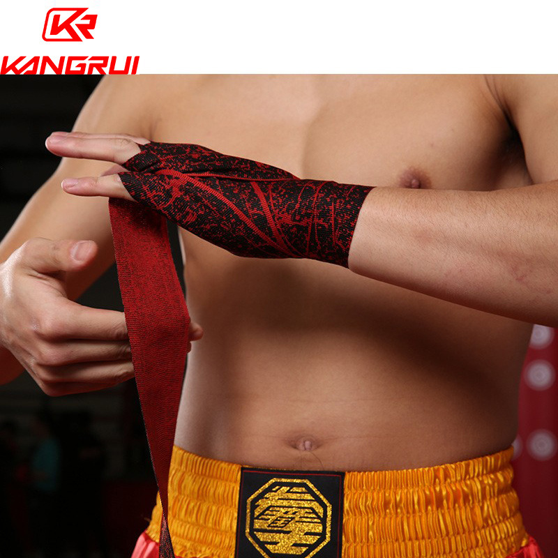3 M 5 M Sanda fitness lucha Muay Thai banda de mano absorbente de sudor transfronterizo Kangrui boxeo protector de la mano vendaje de lana de alta elasticidad