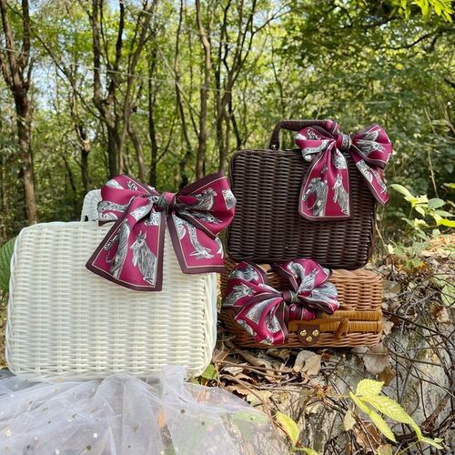 Imitation rattan suitcase, retro storage luggage woven box, gift box, rattan box, rattan box, Christmas gift box