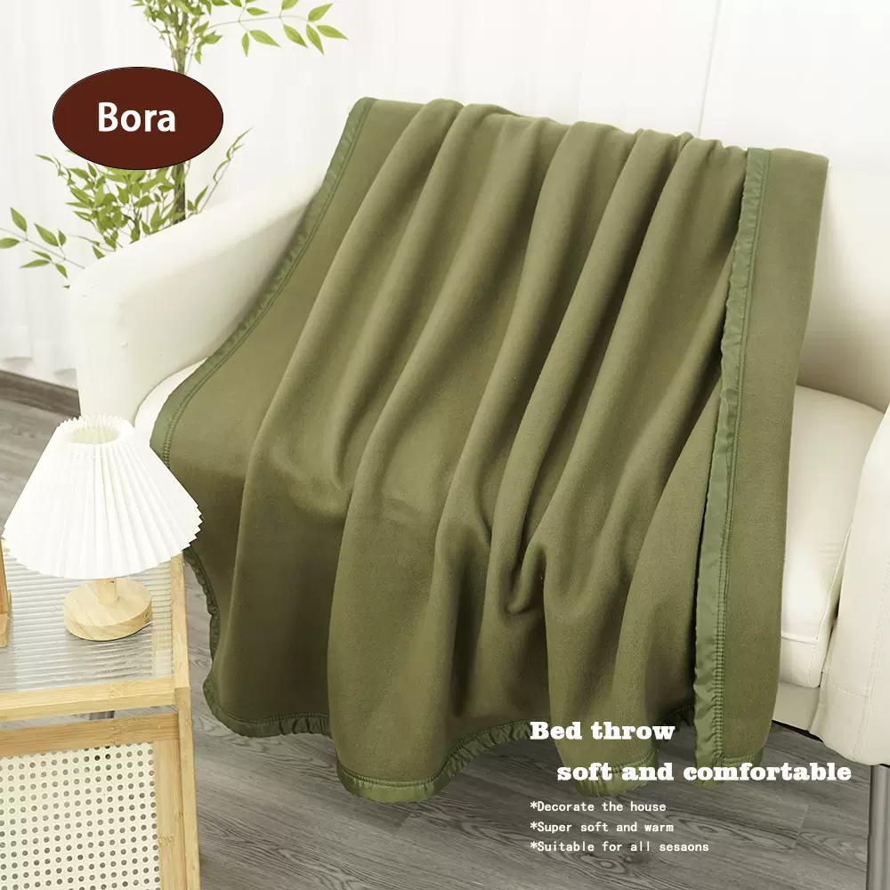 订制酒店双面绒毛毯加厚床单船舶盖毯部队可用双面绒毯子可带LOGO