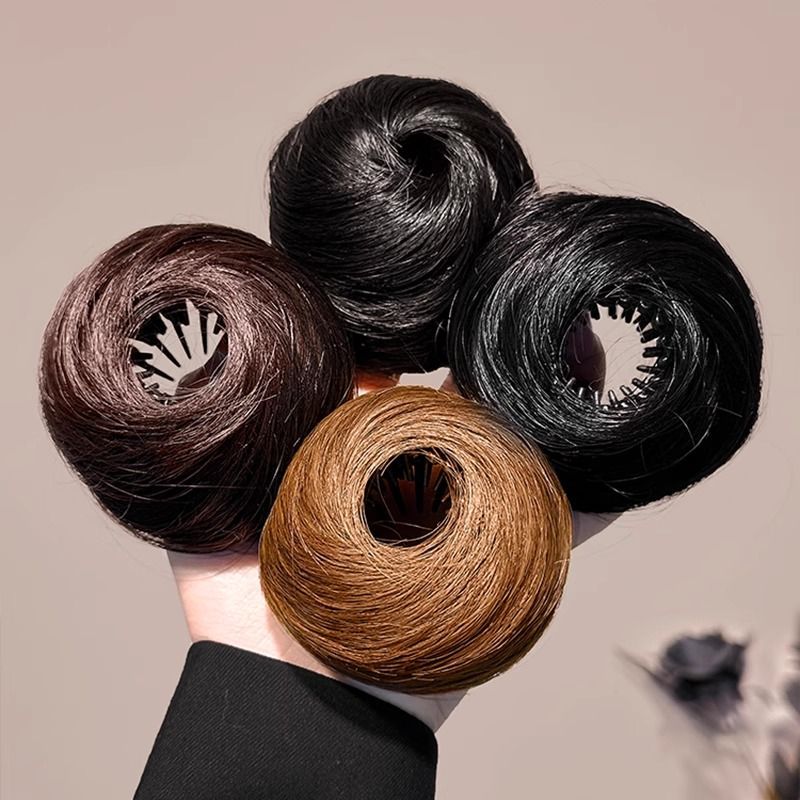 Bird's Nest Bun Hairpiece, Volumizing Hair Ring, Lazy Hair Clip, Flower Bud Bun Styling Tool