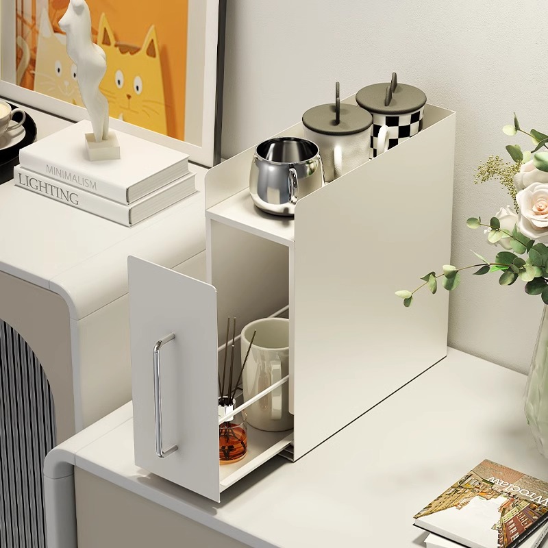 Ins taza rack de almacenamiento de doble capa escritorio taza de té estante de almacenamiento mesa de comedor portavasos de vidrio al por mayor