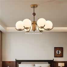 法式中古风客厅吊灯现代简约大气餐厅主卧室灯中国风茶室灯感