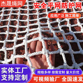 建筑安全防坠网平网楼梯围网货车货柜封车网防风网白色工地防护网