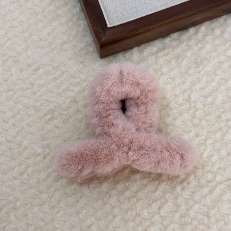 8cm pink plush and word clip
