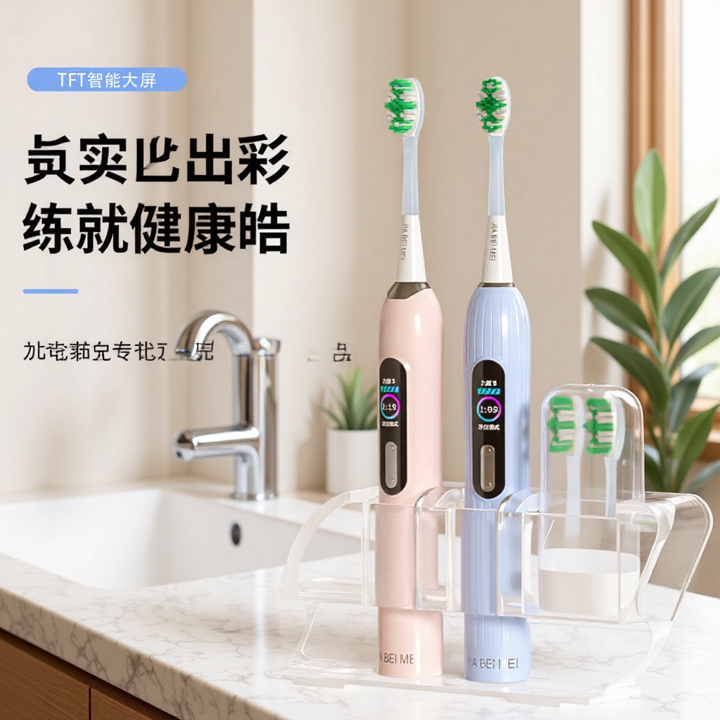 Manufacturer's Private Model Wholesale Smart Electric Toothbrush for Adults, Automatic Sonic Toothbrush with Large Screen Display, Gift Toothbrush in Gift Box for Use