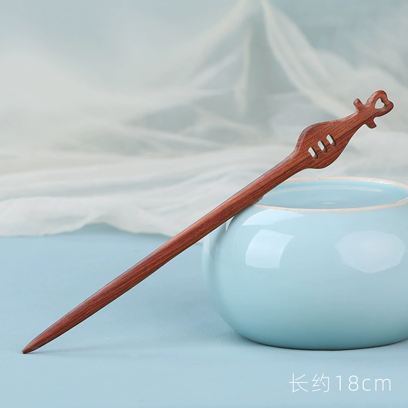 Современная китайская шпилька для волос из сандалового дерева, Hanfu, аксессуар для волос, чаджан, зажим для волос, простой и элегантный дизайн