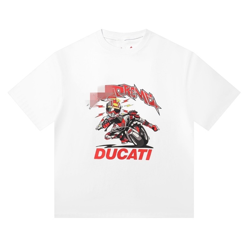 Ducati冲锋衣Soccer Jersey杜卡迪联名印花足球服宽松运动短袖T恤|undefined
