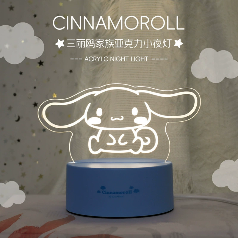 Оригинал Sanrio, акриловый светильник/подсветка для витрины, украшение с персонажами Pochacco (большие уши)
