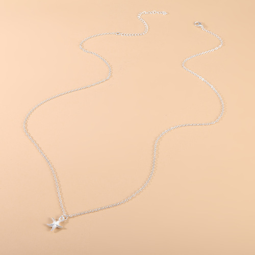 European and American Cross-border Popular Accessory, Fashionable and Simple Alloy Starfish Belt Chain, Summer Casual Sexy Waist Accessory