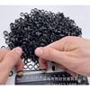 Black non-toxic hair rope odorless, rubber high elastic leather rubber rings, clips included