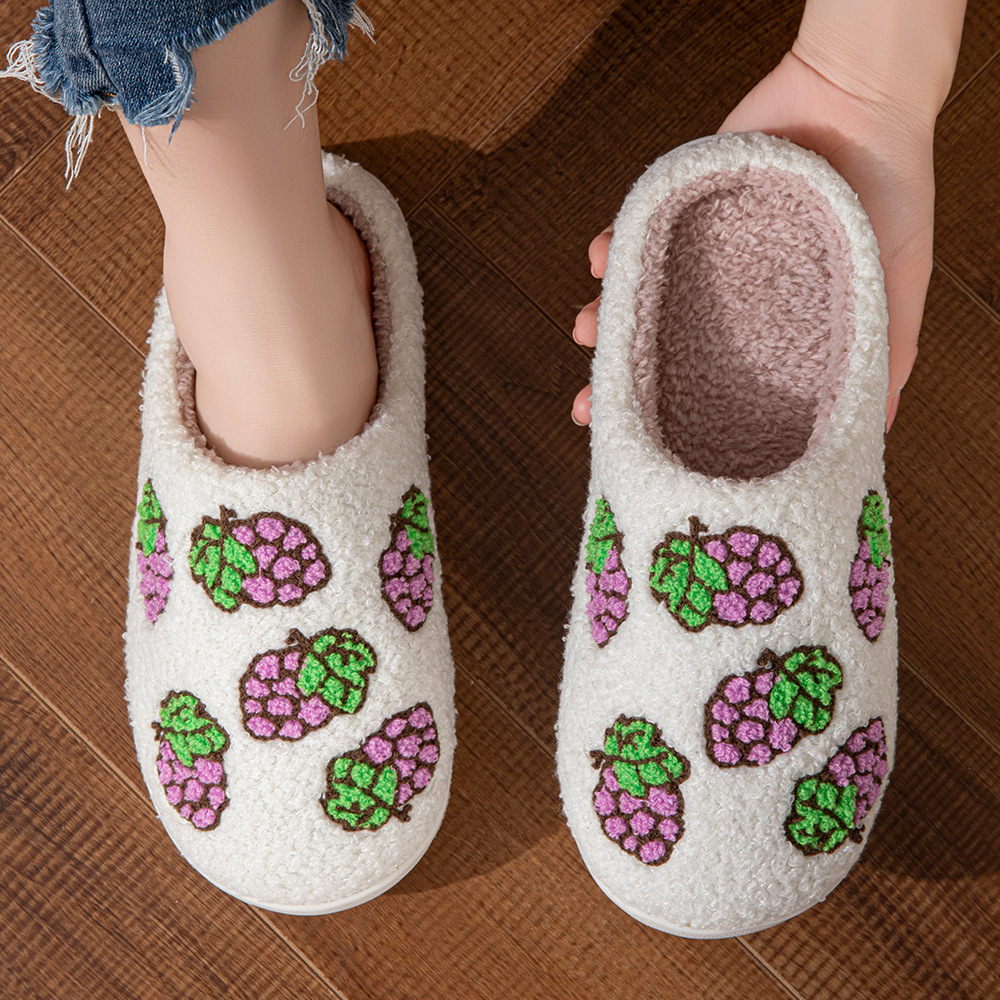 Zapatillas de algodón gatos transfronterizas de mujeres otoño y invierno domésticas impermeables impermeables impermeables silenciosas calentadas zapatillas de pelo de dibujos animados