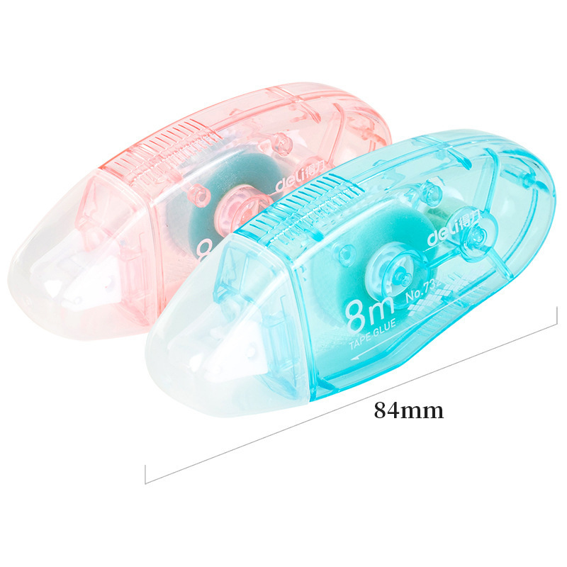 Deli 7326 Dot Glue 6mm * 8 m High Viscosity Correction Tape Double-sided Adhesive Wholesale for Students