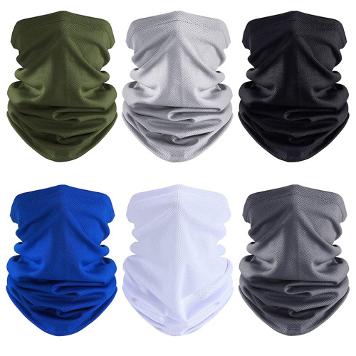 Cycling headband mesh breathable face mask scarf versatile sun protection mask sports neck guard magic scarf
