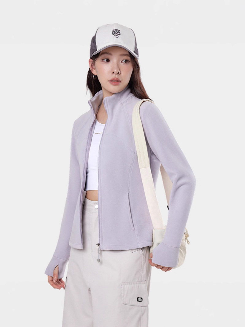 2026lulu同款修身奥粒绒外套女冲锋衣内搭抓绒衣防风衣卫衣上衣女