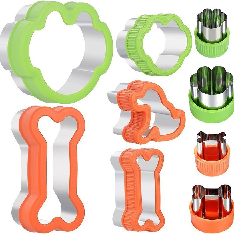 Amazon Bone Cookie Mold Set de acero inoxidable Cartoon Sandwich Molde de herramientas de horneado Factory Wholesale