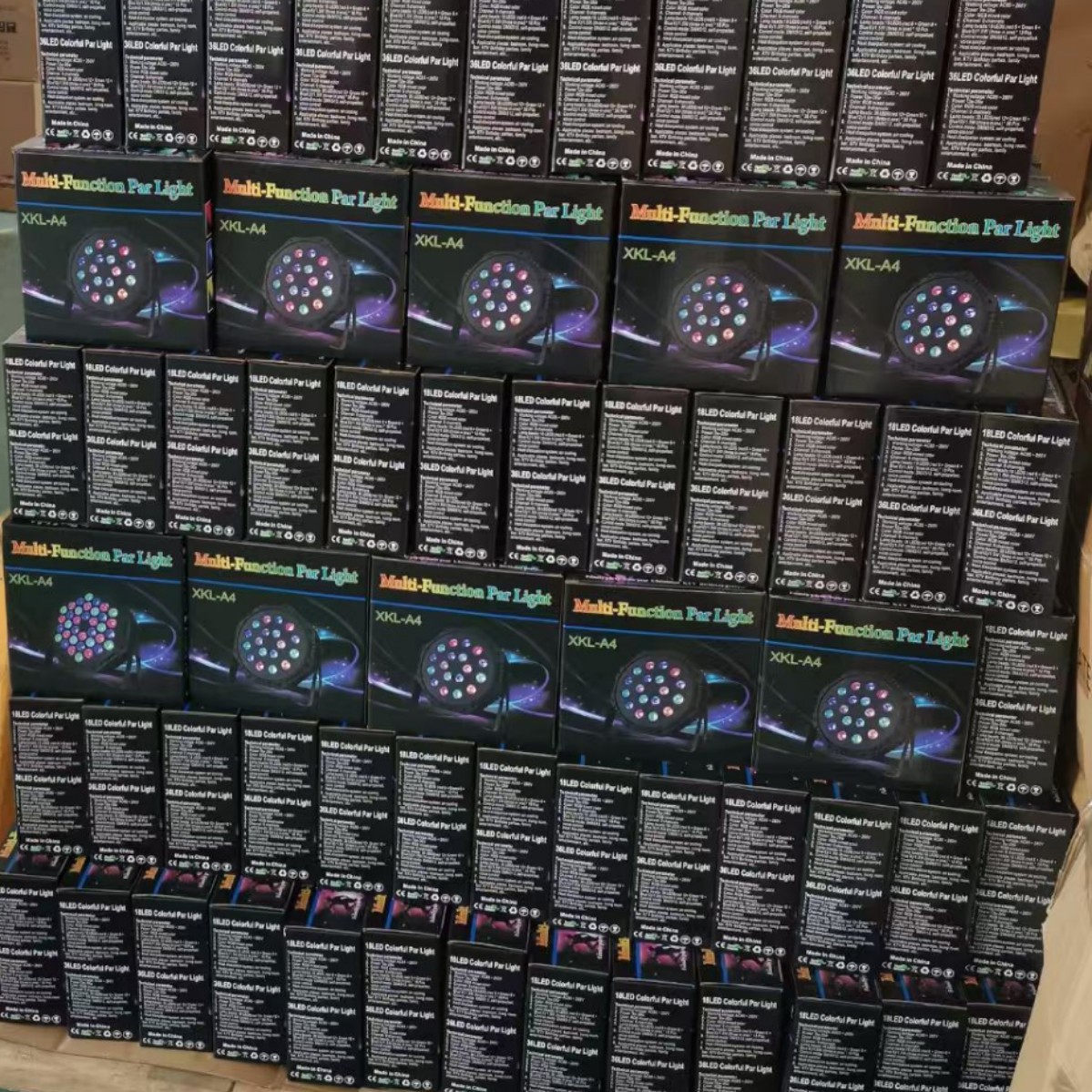 Luz LED de escenario 18W/36W tipo PAR, iluminación para espectáculos y bodas con control remoto