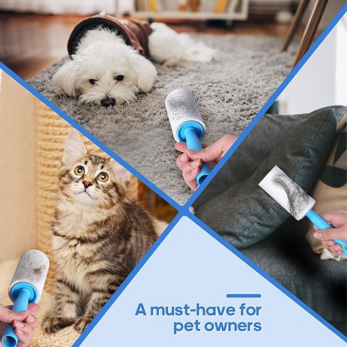 Cross-border best-selling pet hair sticky device 100 tear-off roller sticky paper tear-off replacement sticky paper clothing cleaning
