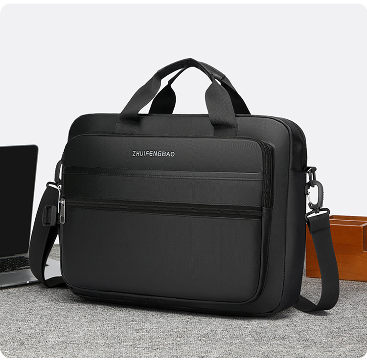 The new 2024 minimalist and sophisticated briefcase men's large-capacity casual sports single-shoulder bag is water-resistant for cross-border use undefined