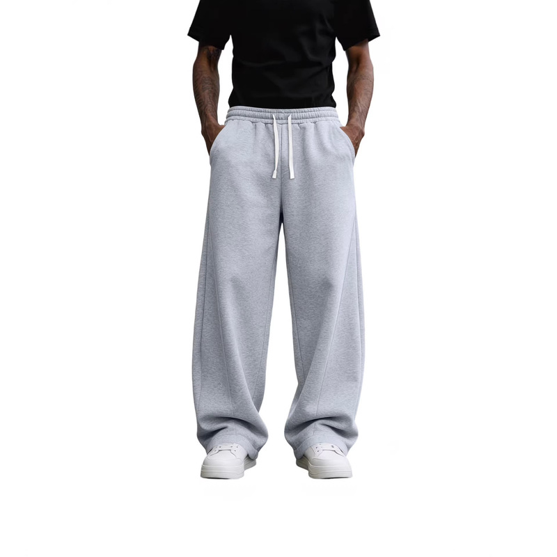 2026 New Trendy Fashion Fleece Wide-Leg Pants Sports Casual Drawstring Design Versatile Straight-Leg Pants for Men and Women 2026 New Trendy Fashion Fleece Wide-Leg Pants Sports Casual Drawstring Design Versatile Straight-Leg Pants for Men and Women