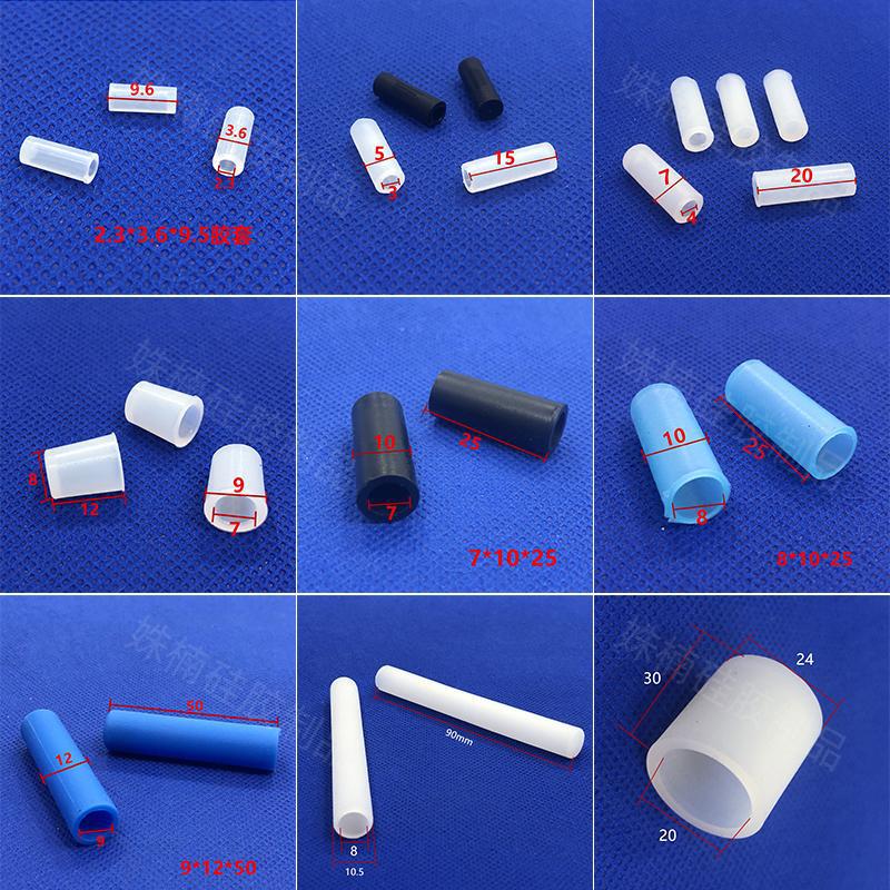 Round Tube Silicone Sleeve, Painted Flat Head Protective Sleeve, Wear-Resistant and Non-Slip Round Silicone Protective Sleeve, Round Tube Cap, Anti-Collision Cover Round Tube Silicone Sleeve, Painted Flat Head Protective Sleeve, Wear-Resistant and Non-Slip Round Silicone Protective Sleeve, Round Tube Cap, Anti-Collision Cover