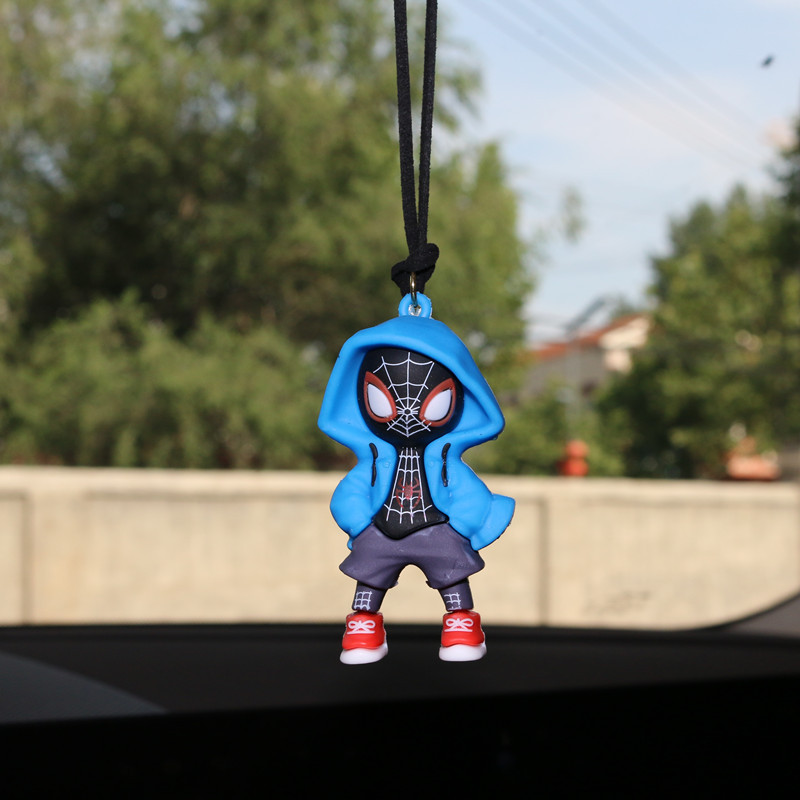 スウェットシャツ超人間スパイダーマンカーペンダント車かわいいキーホルダーペンダント人形カップル小物人形|undefined