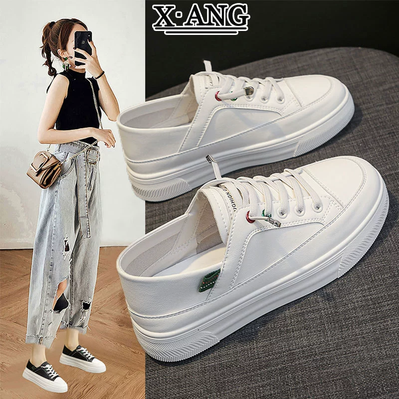 Натуральные кожаные легкие белые туфли на мягкой подошве для женщин, весна 2025, новые дышащие повседневные слипоны, спортивные кроссовки