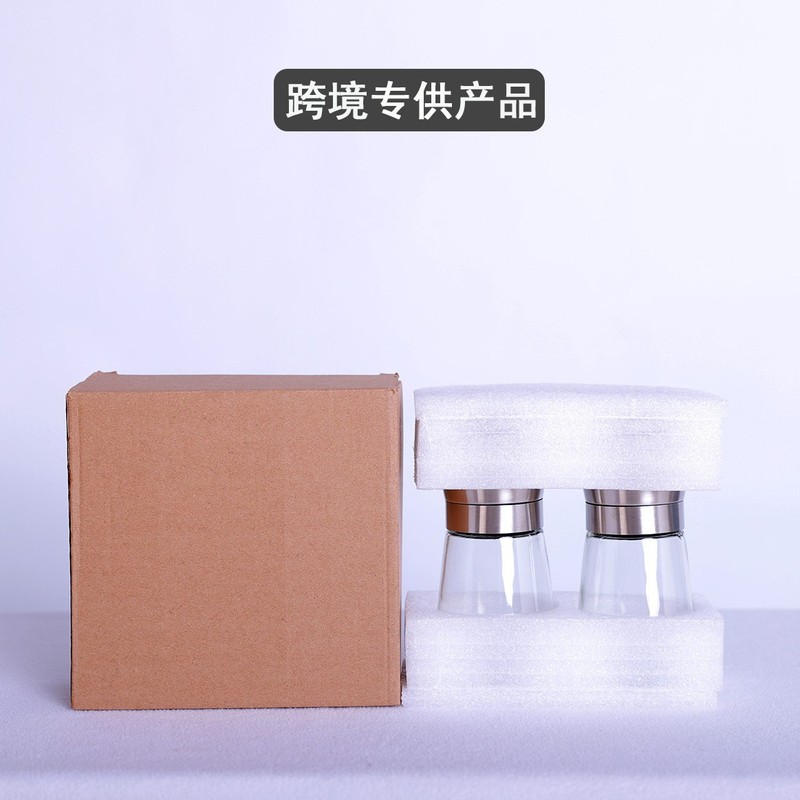 国境を越えた現物販売 手動ペッパー グラインダー（黒胡椒、山椒、海塩用） 調味料ボトル ガラス製グラインダーボトル|undefined