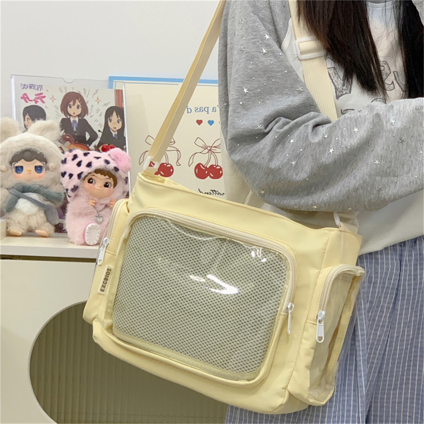 Japanese Style Ins New High-Value Academy Wind Fresh Sweet Ita Bag Lightweight Daily Crossbody Bag For Girls - Thumbnail 7