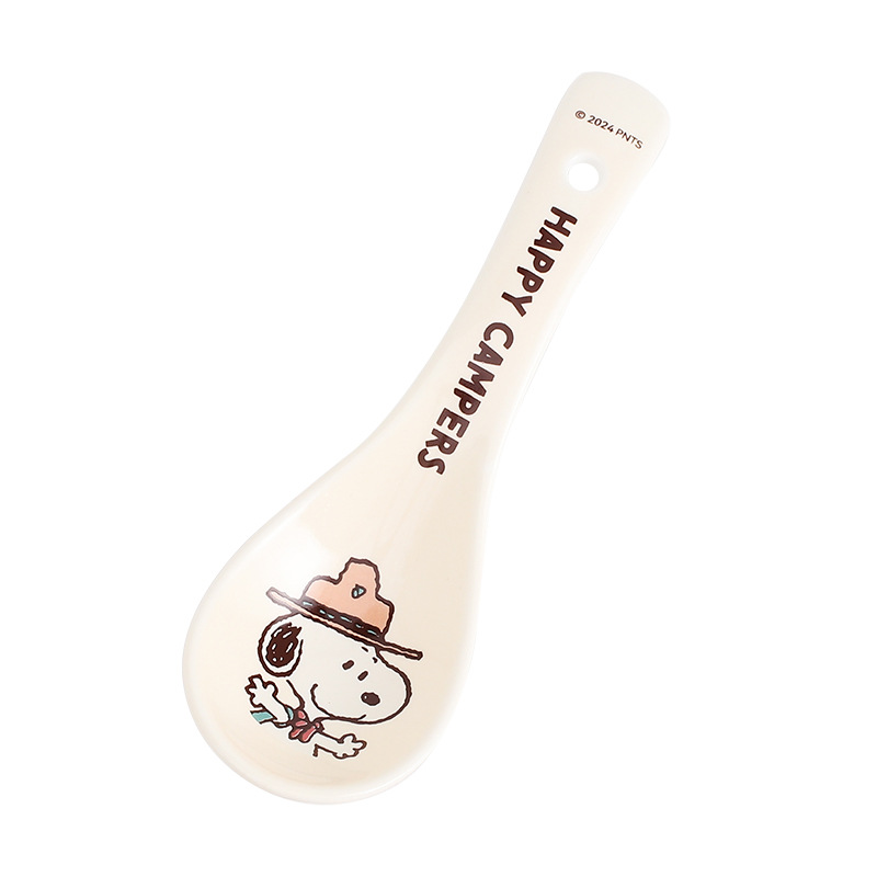 Snoopy Ceramic Rice Bowl Casa de dibujos animados Cubertería de alto valor Casa Rice Bowl