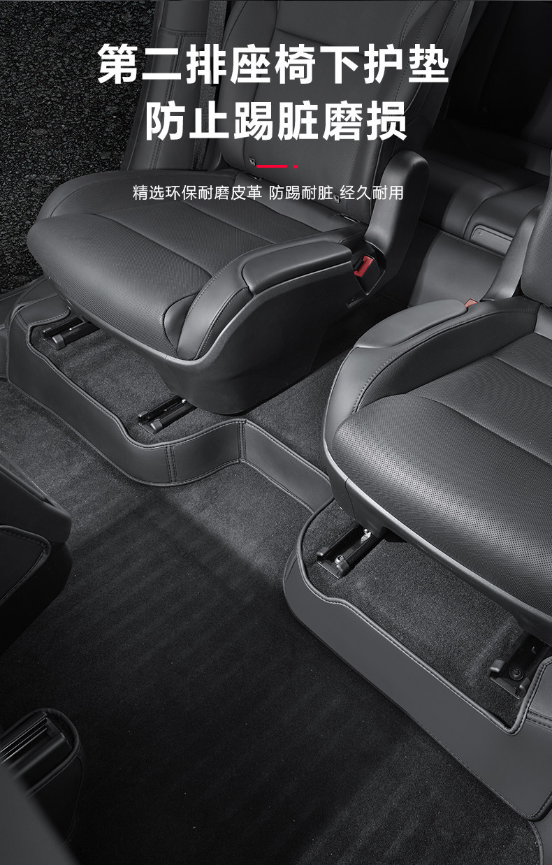 Suitable for Tesla Model Y/3 New Version Yl Seat Anti-Kick Pad Rear Seat Back Protection Pad Full Set Accessories