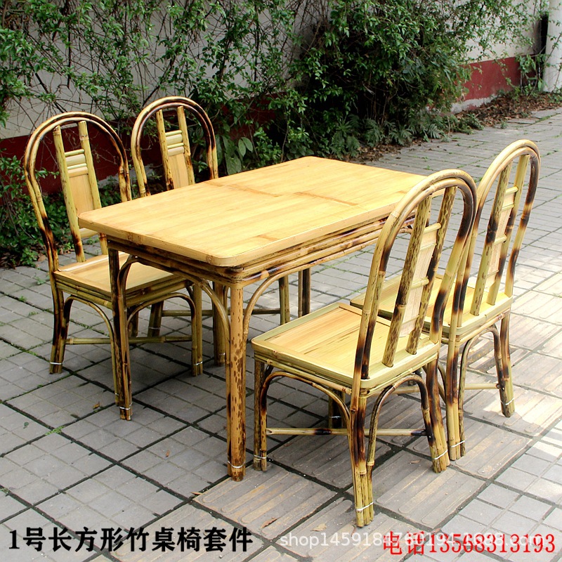 批发竹椅子田园靠背椅餐厅餐椅茶楼饭店桌椅竹艺竹制家具民俗乡村-阿里巴巴