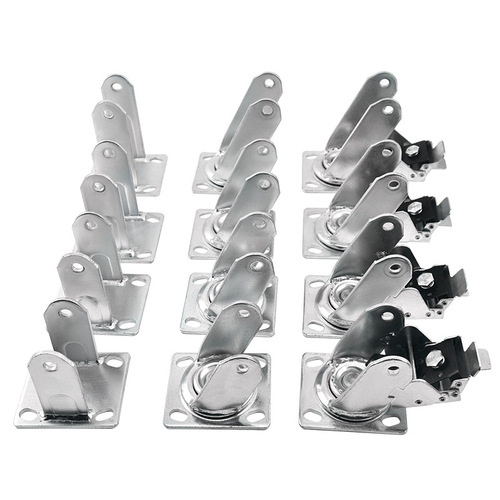Wholesale heavy duty thickened 4568 inch trolley universal caster trailer bracket wheel accessories shelf brake pulley