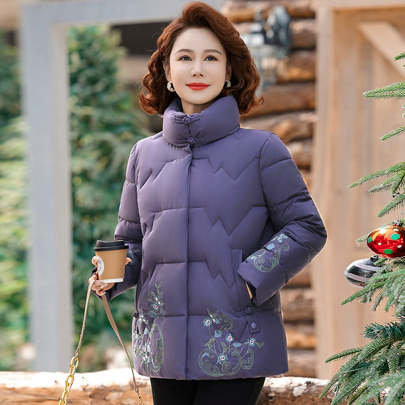 Мама зимняя хлопчатобумажная куртка среднего и пожилого возраста женская мода новая хлопковая куртка среднего возраста толстая теплая хлопчатобумажная одежда