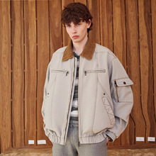 25冬季复古做旧牛仔男士羽绒服宽松夹克外套速X大牌平替高端货