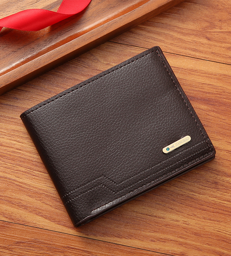 Men's Solid Color Pu Leather Open Wallets display picture 14