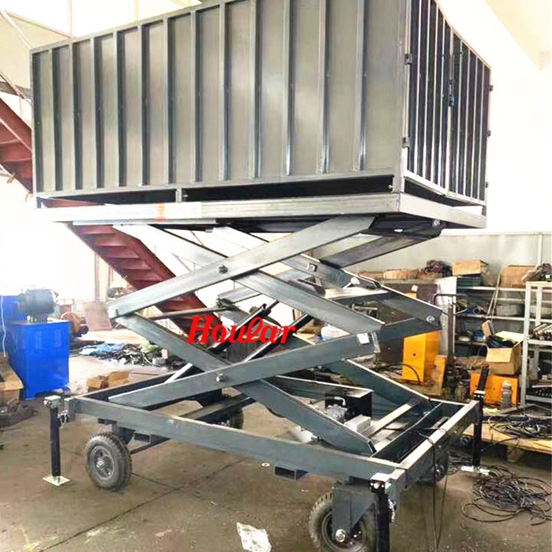 szhoular卸猪平台养殖装卸电动升降平台养猪周转升降机畜牧小型
