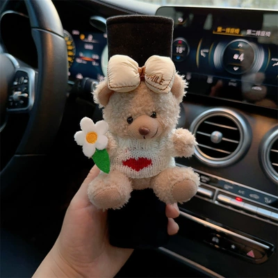 Seat belt shoulder pad, pad cute cartoon safety belt - cute-bear-style-5-ice-silk-seatbelt-shoulder-pad