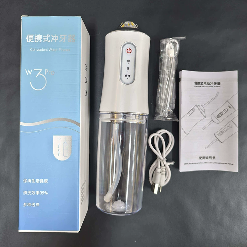 У handheld оральный ирригатор вода флоссер, модель 6886, портативный очиститель для зубов на 4 головки