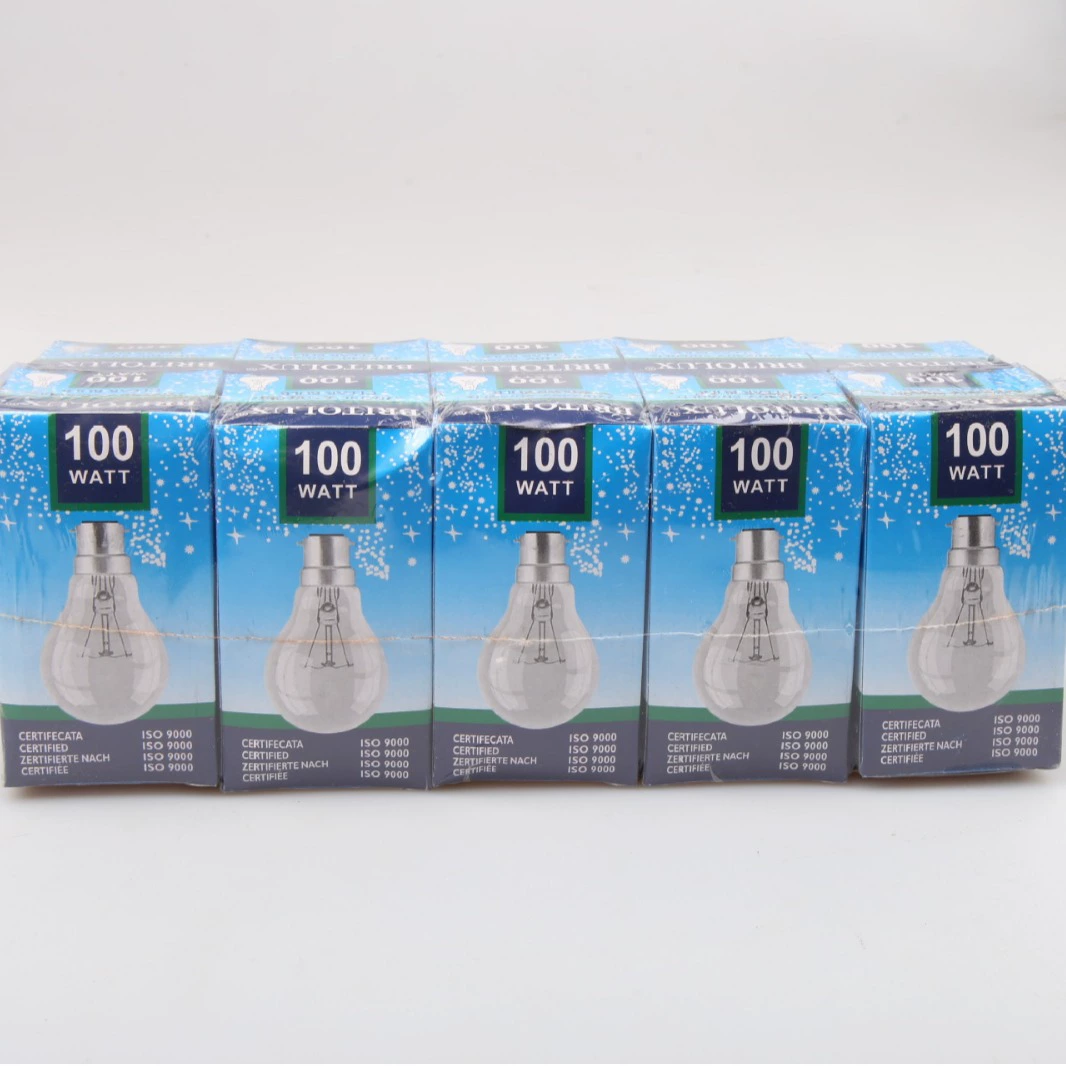 Производители экспортируют большое количество ламп B22 из Южной Африки, штыковая лампа, прозрачная Вольфрамовая Лампа