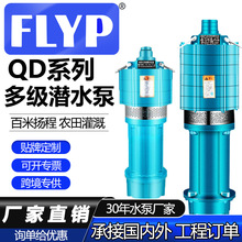 QD多级潜水泵220v高扬程家用抽水泵农用灌溉泵清水泵高压大流量