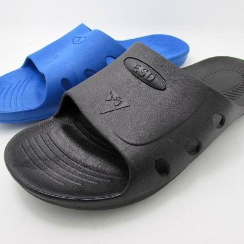 防静电SPU六孔鞋PVC静电鞋无车车间电子厂男女软底 防滑工作鞋