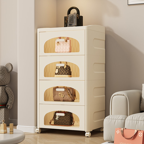 Movable bedside table installation-free baby simple wardrobe storage cabinet drawer-type living room snack toy storage cabinet