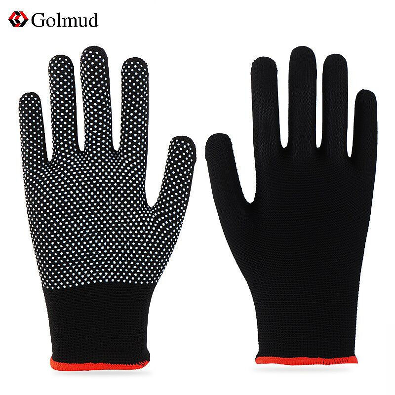 哥尔姆劳保保手套 防滑点胶 骑行登山搬运防护手套 耐磨开车透气